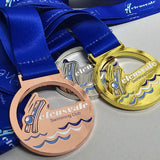 Custom Swim Club Medal