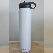 Load image into Gallery viewer, Insulated Double Wall Water Bottle with Straw
