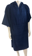 Load image into Gallery viewer, Cotton Hooded Change Robe - NAVY
