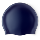 Design Your Own Printed Flat Silicone Swim Cap NAVY
