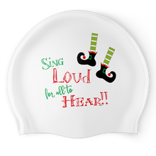 Load image into Gallery viewer, Reversible Christmas Swim Cap - Limited Edition
