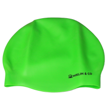 Load image into Gallery viewer, Fluro Green Seamless Silicone Swim Cap
