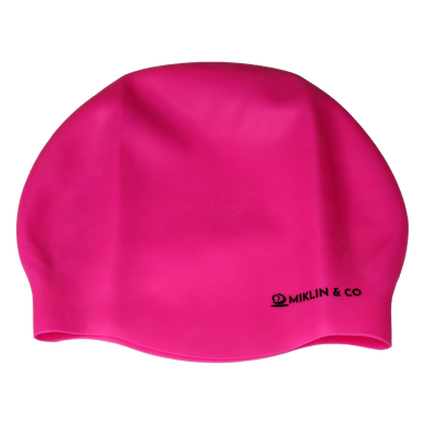 Fluro Pink Seamless Silicone Swim Cap