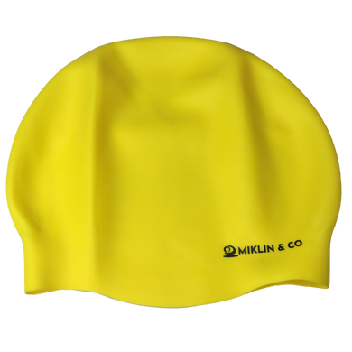 Fluro Yellow Seamless Silicone Swim Cap