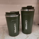 GREEN Insulated Coffee Cup Large - Stainless Steel