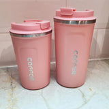 PINK Insulated Coffee Cup Large - Stainless Steel