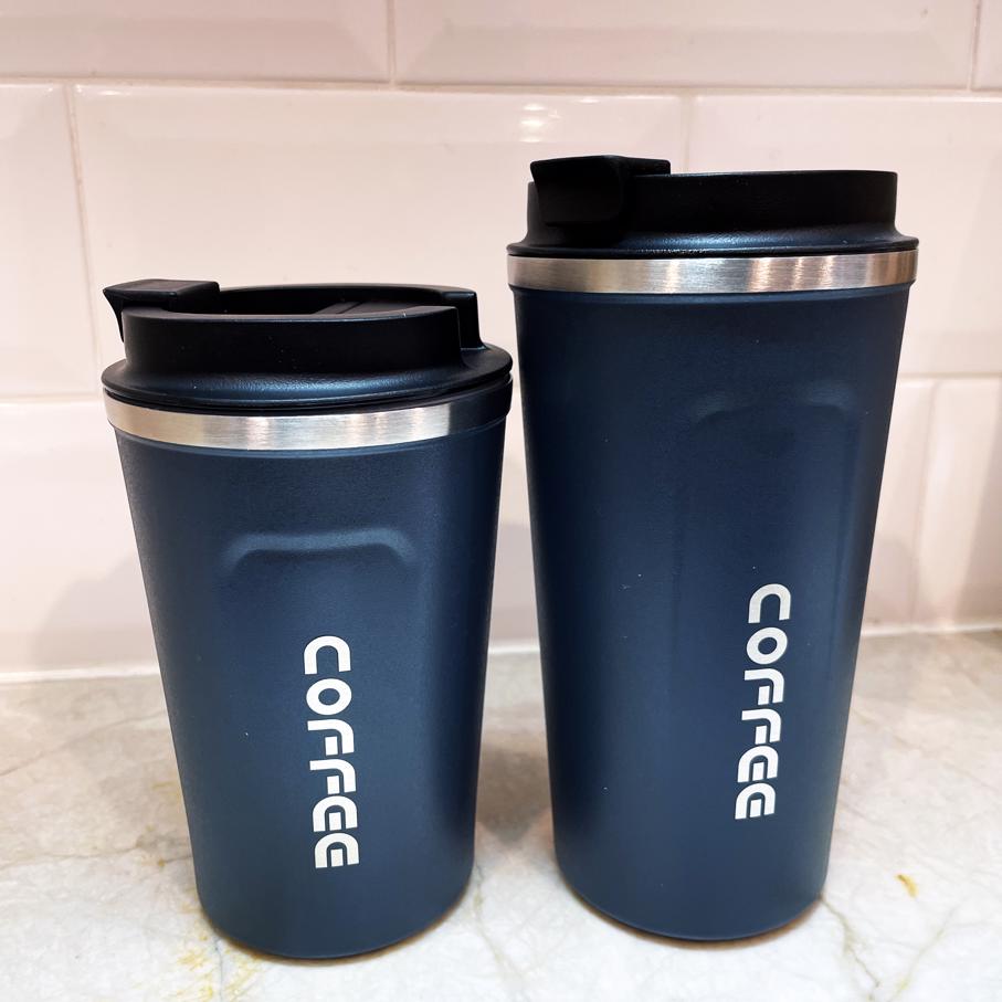BLUE Insulated Coffee Cup Large - Stainless Steel