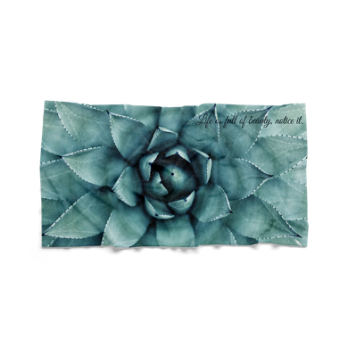 PLANT Cotton and Poly Velour Beach Towel